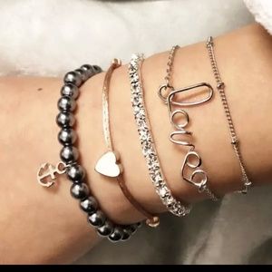 5 pc CZ Bracelet Set